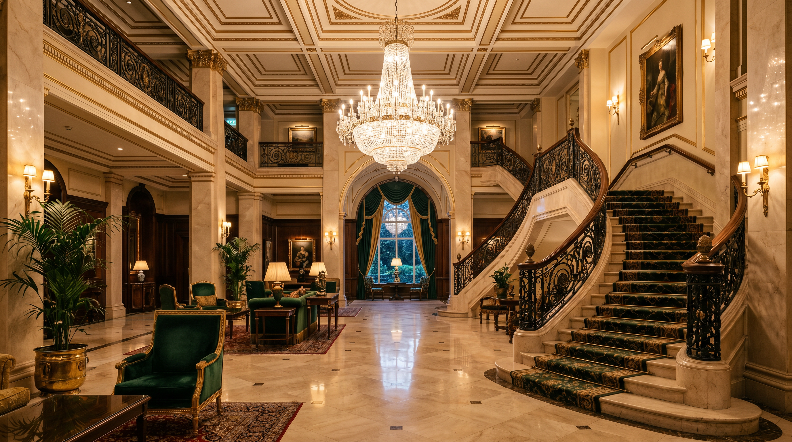 Marble lobby interior of Top10UK Ranking hotel